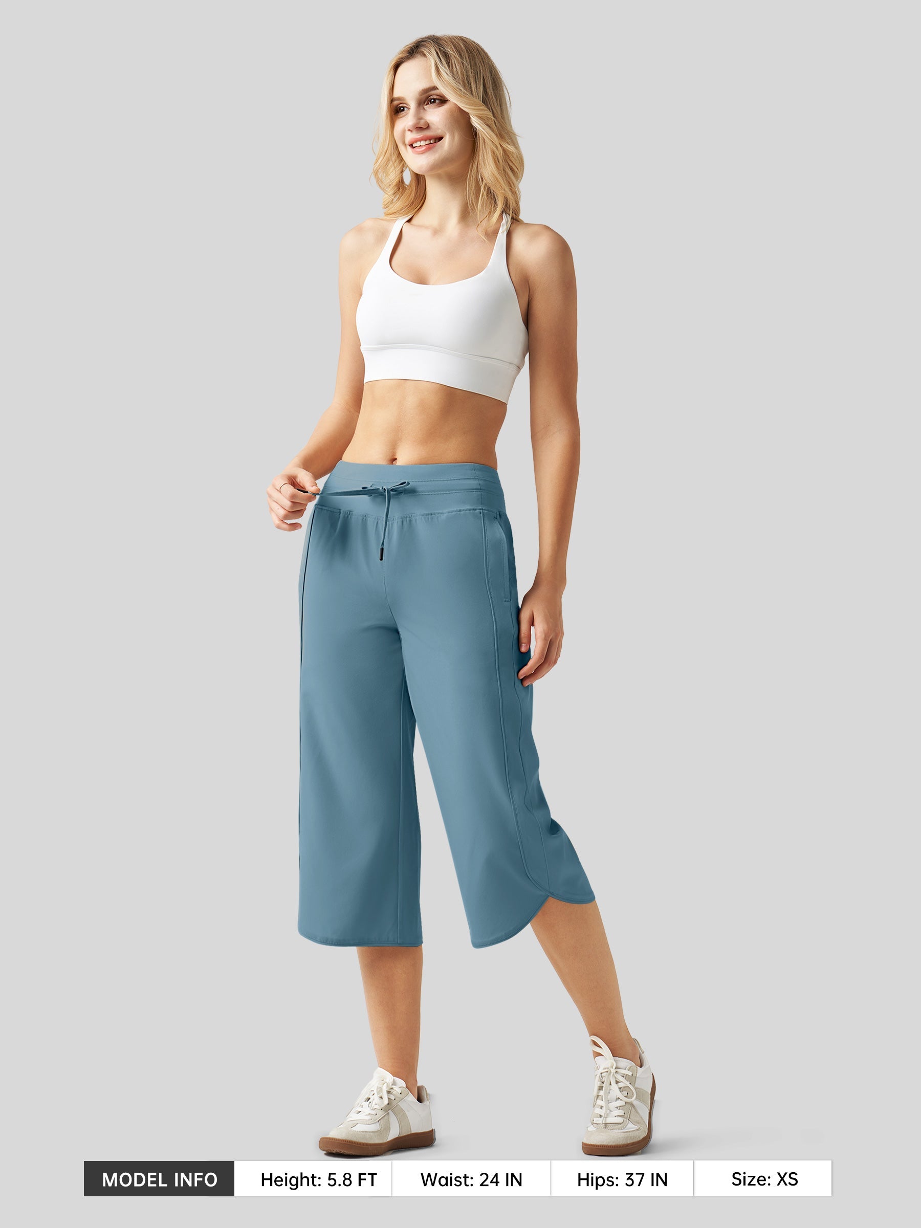 Women's Ultra-light Wide Leg Capri Pants