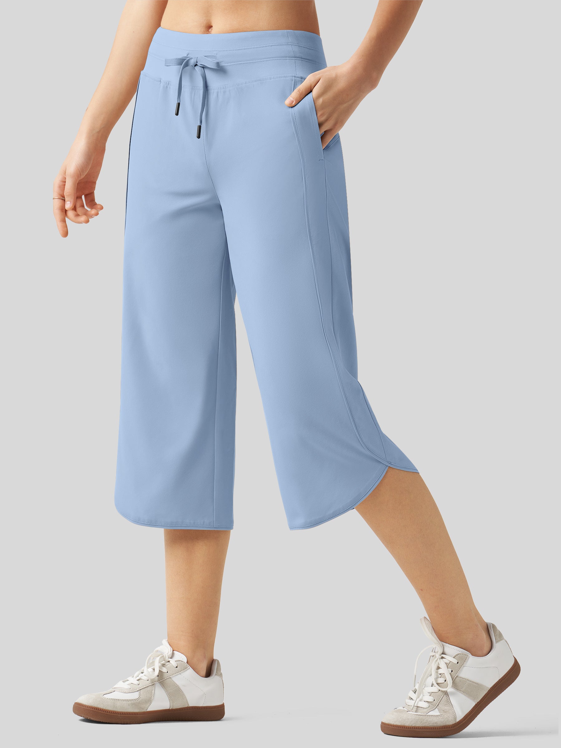 Women's Ultra-light Wide Leg Capri Pants