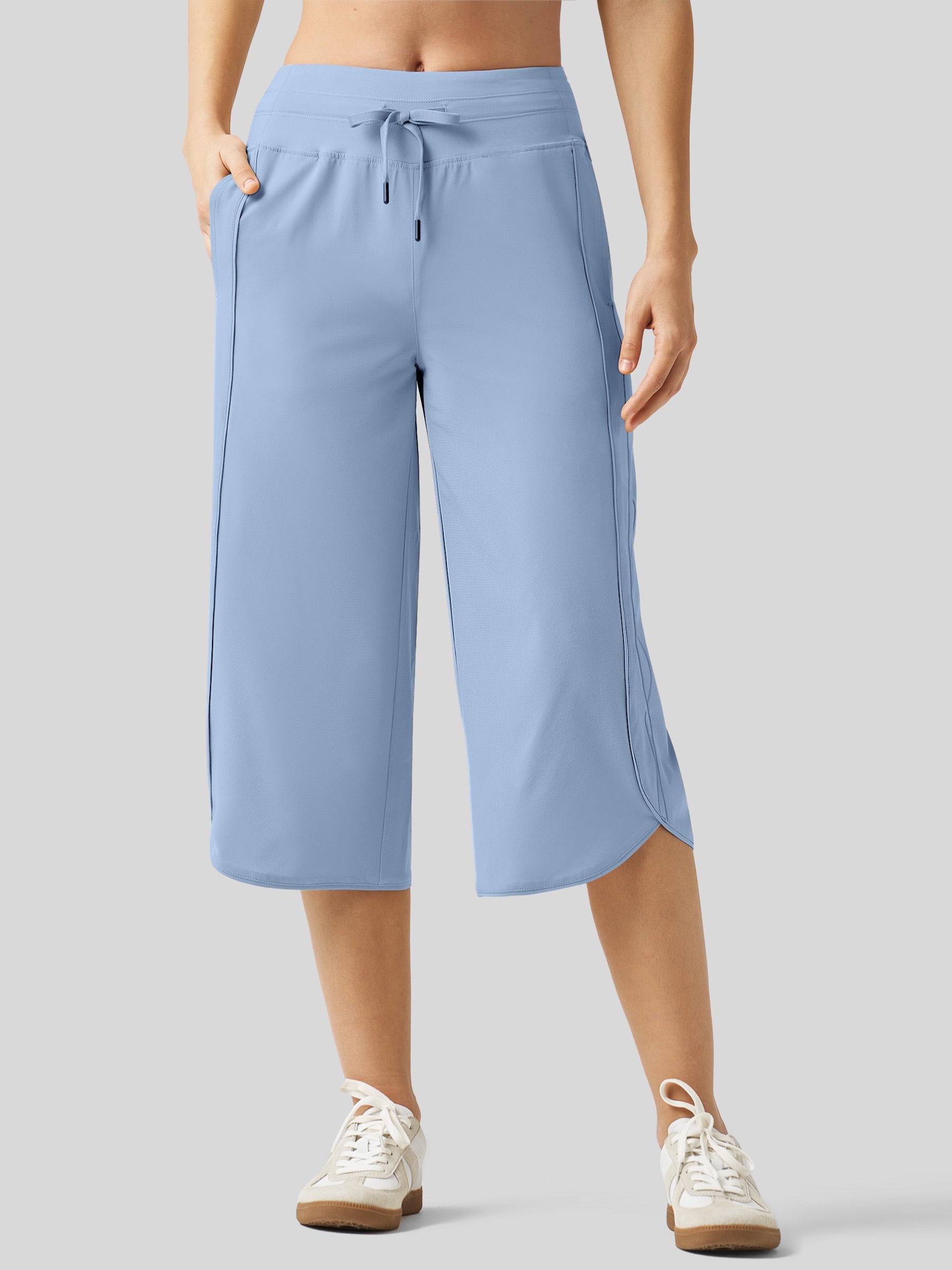 Women's Ultra-light Wide Leg Capri Pants