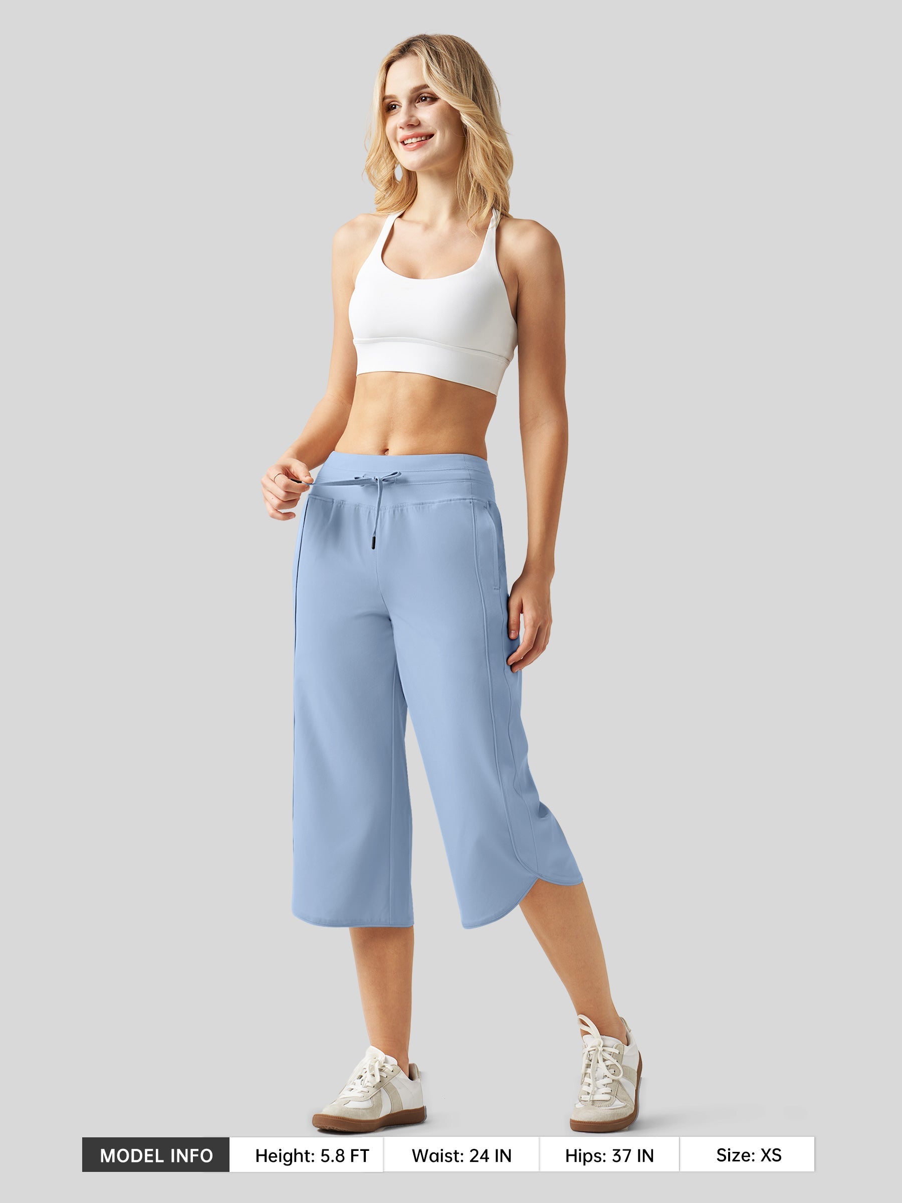 Women's Ultra-light Wide Leg Capri Pants