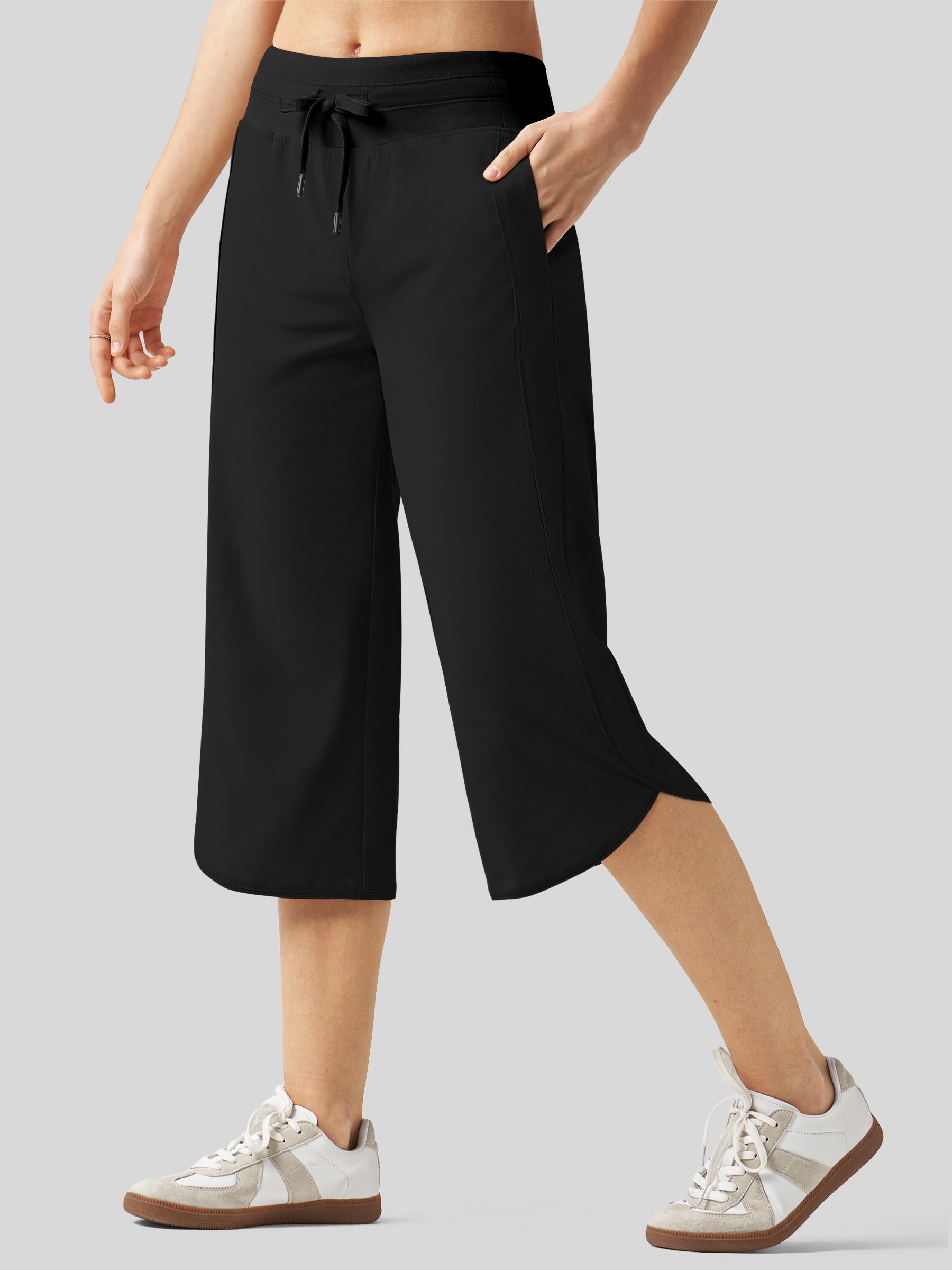 Women's Ultra-light Wide Leg Capri Pants