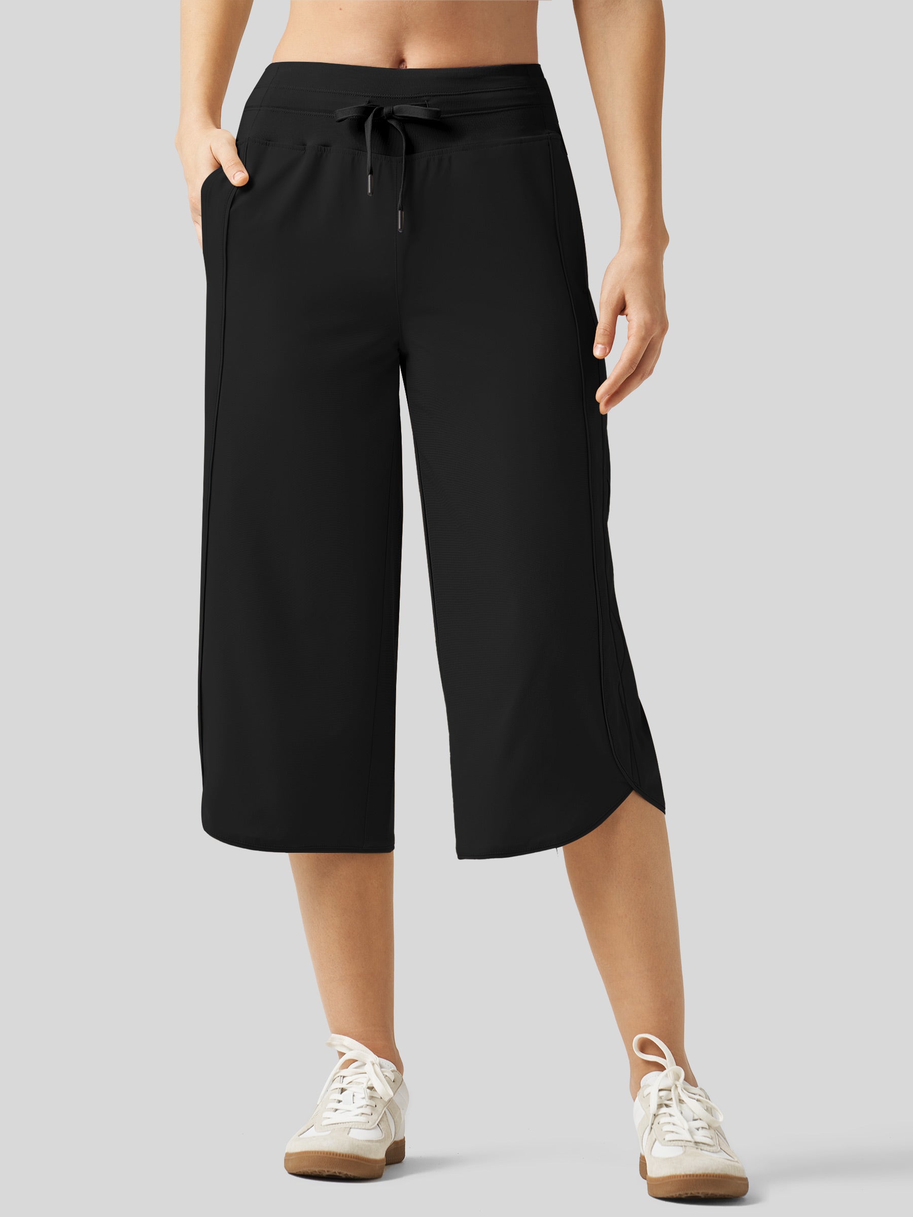 Women's Ultra-light Wide Leg Capri Pants