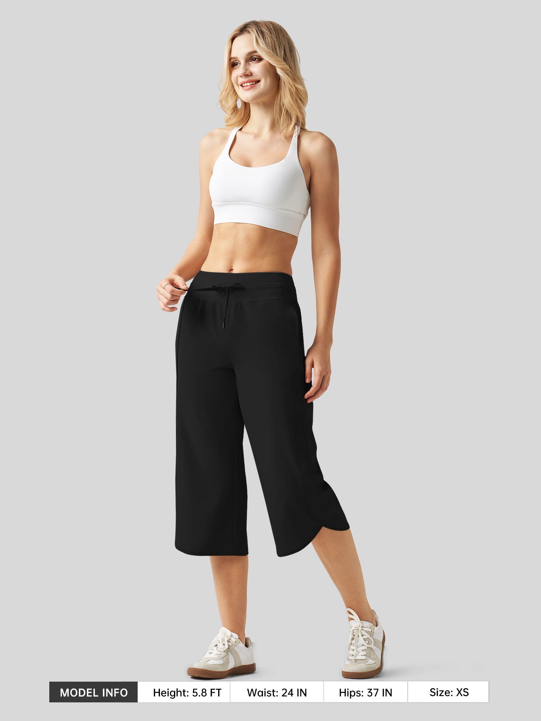 Women's Ultra-light Wide Leg Capri Pants