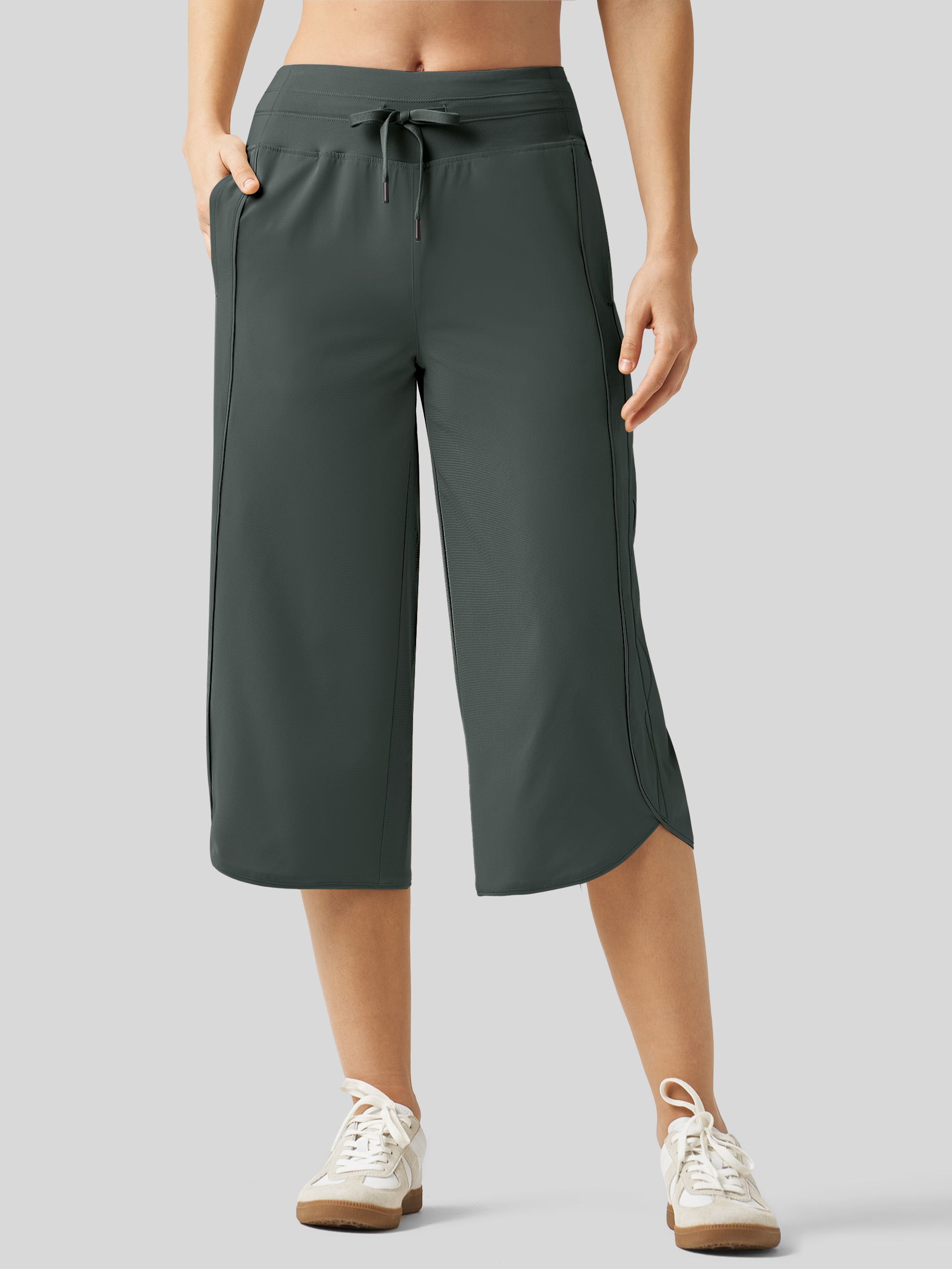 Women's Ultra-light Wide Leg Capri Pants