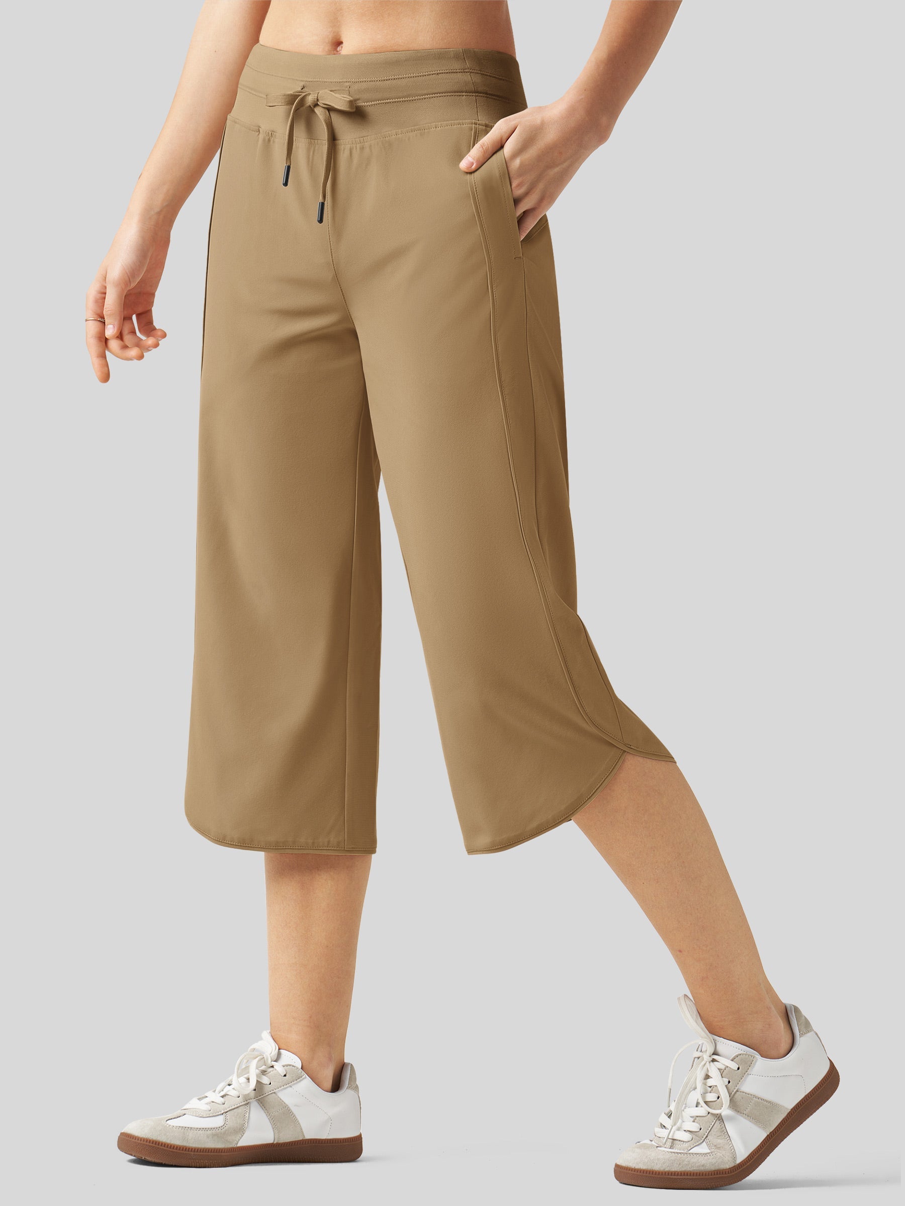 Women's Ultra-light Wide Leg Capri Pants