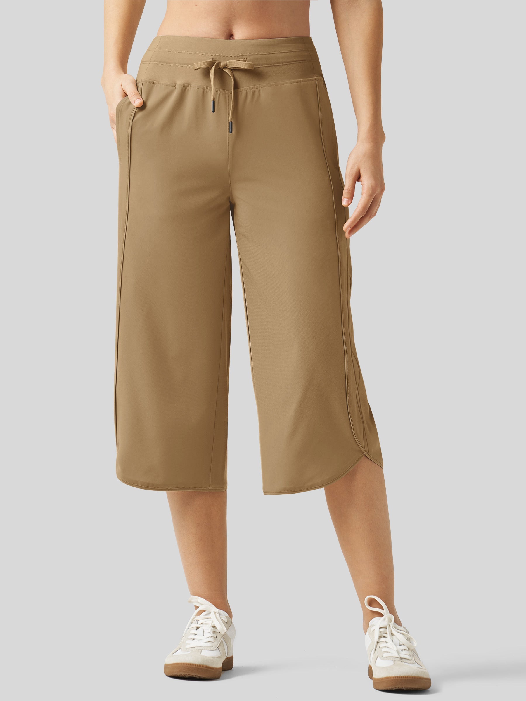 Women's Ultra-light Wide Leg Capri Pants