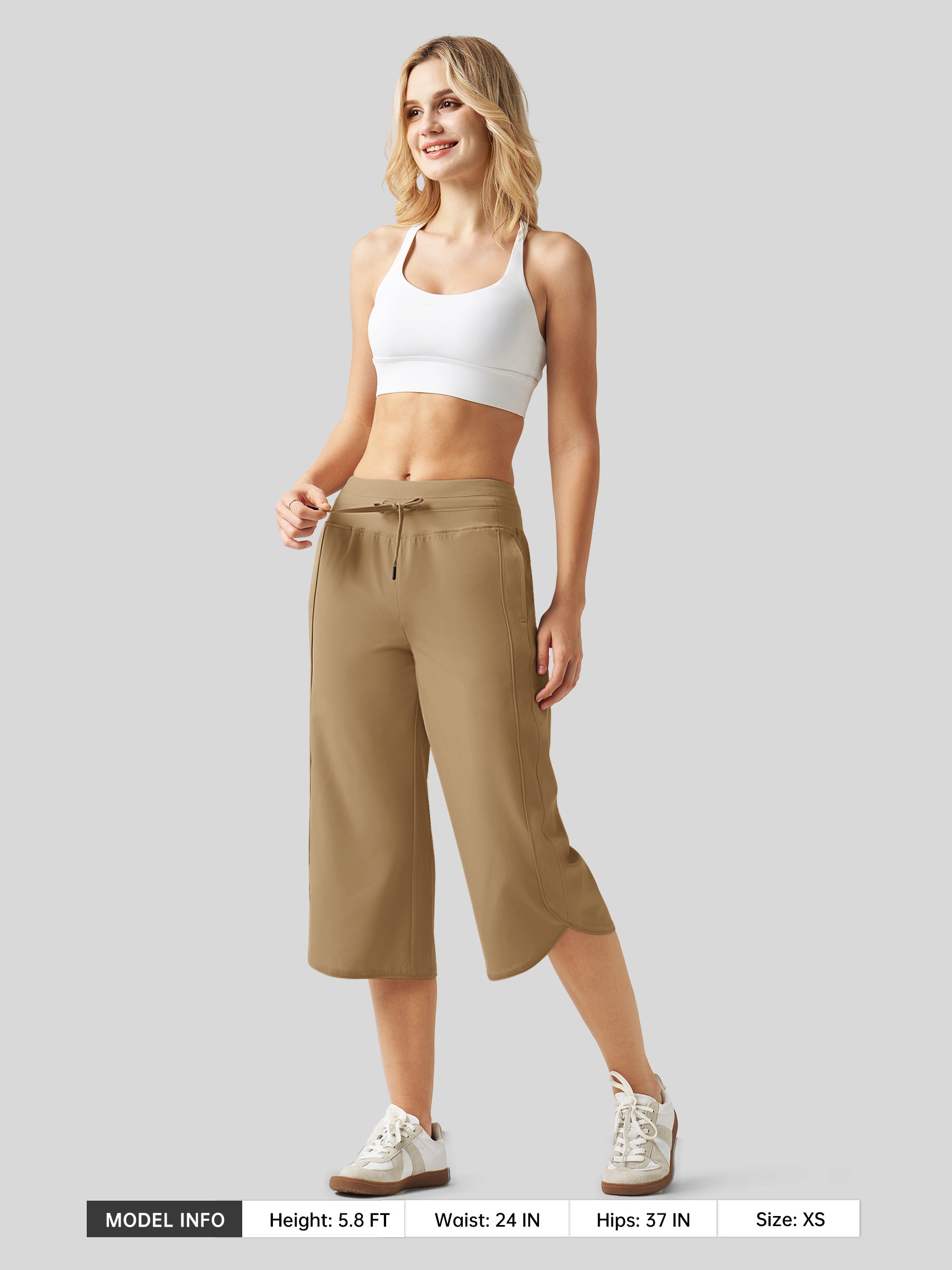 Women's Ultra-light Wide Leg Capri Pants