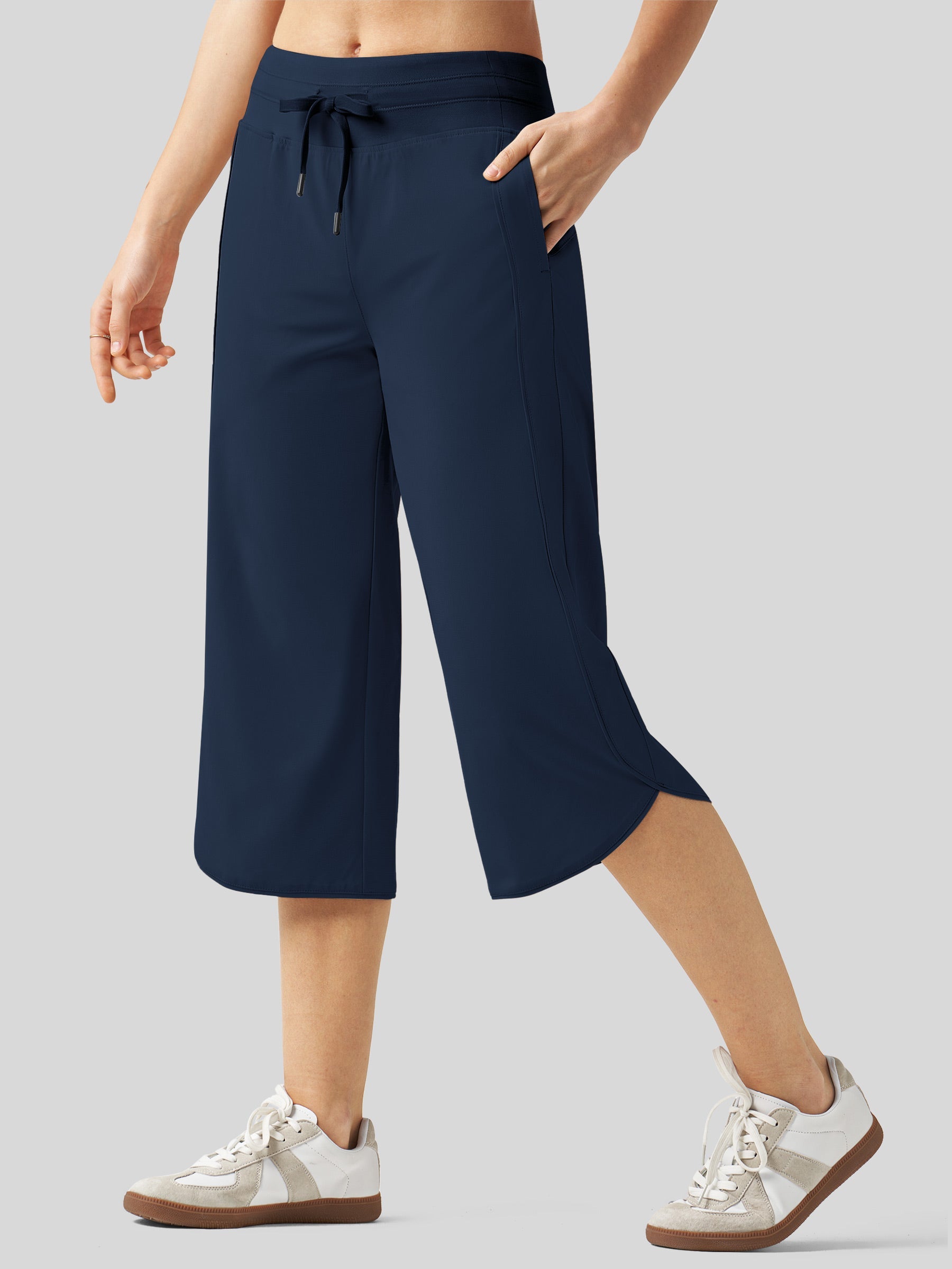 Women's Ultra-light Wide Leg Capri Pants