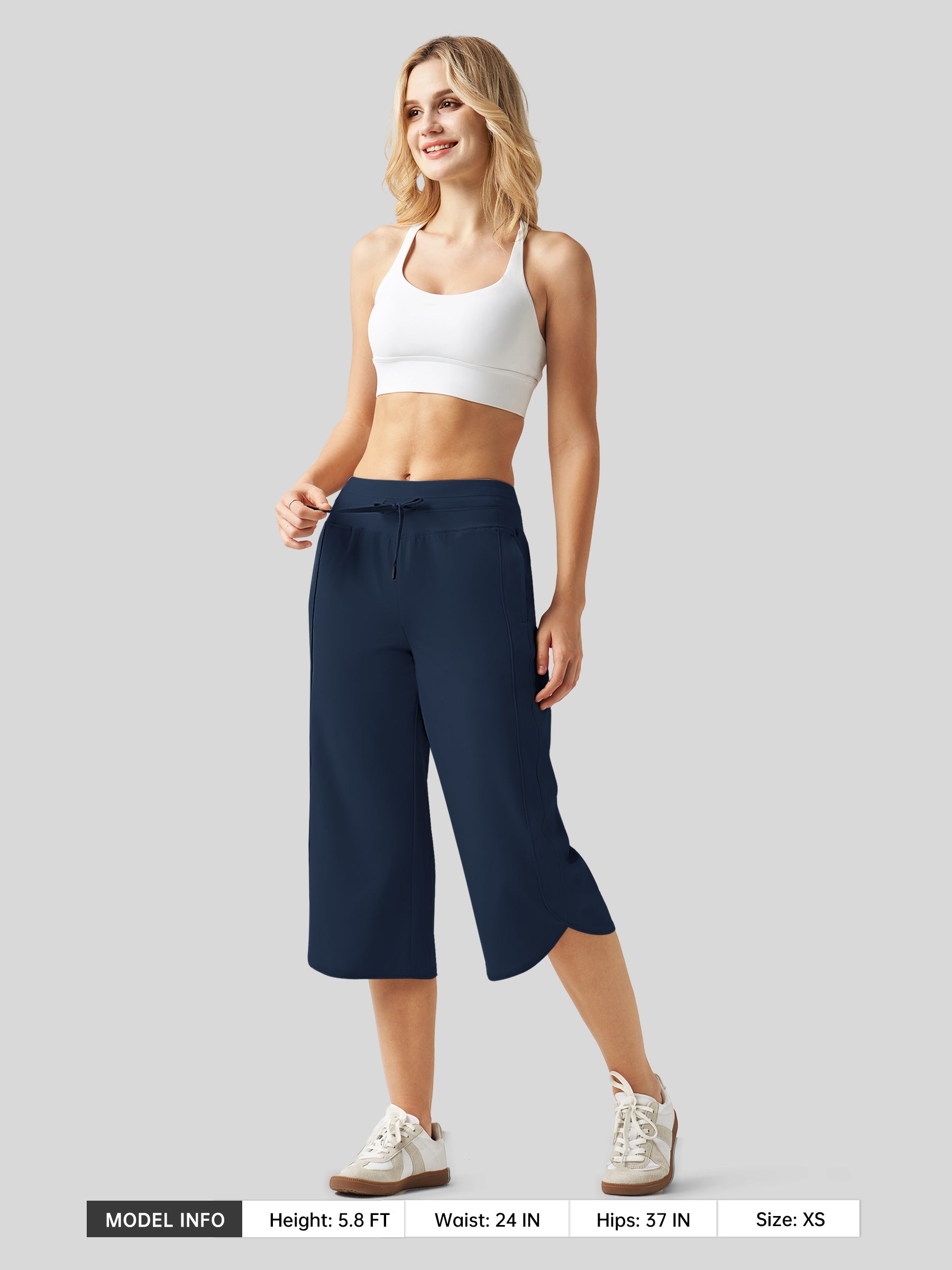 Women's Ultra-light Wide Leg Capri Pants