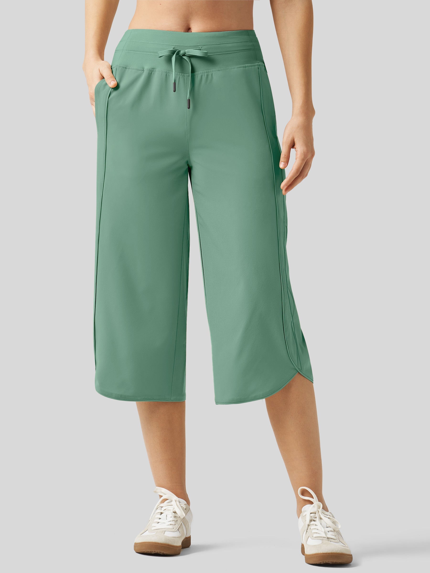 Women's Ultra-light Wide Leg Capri Pants