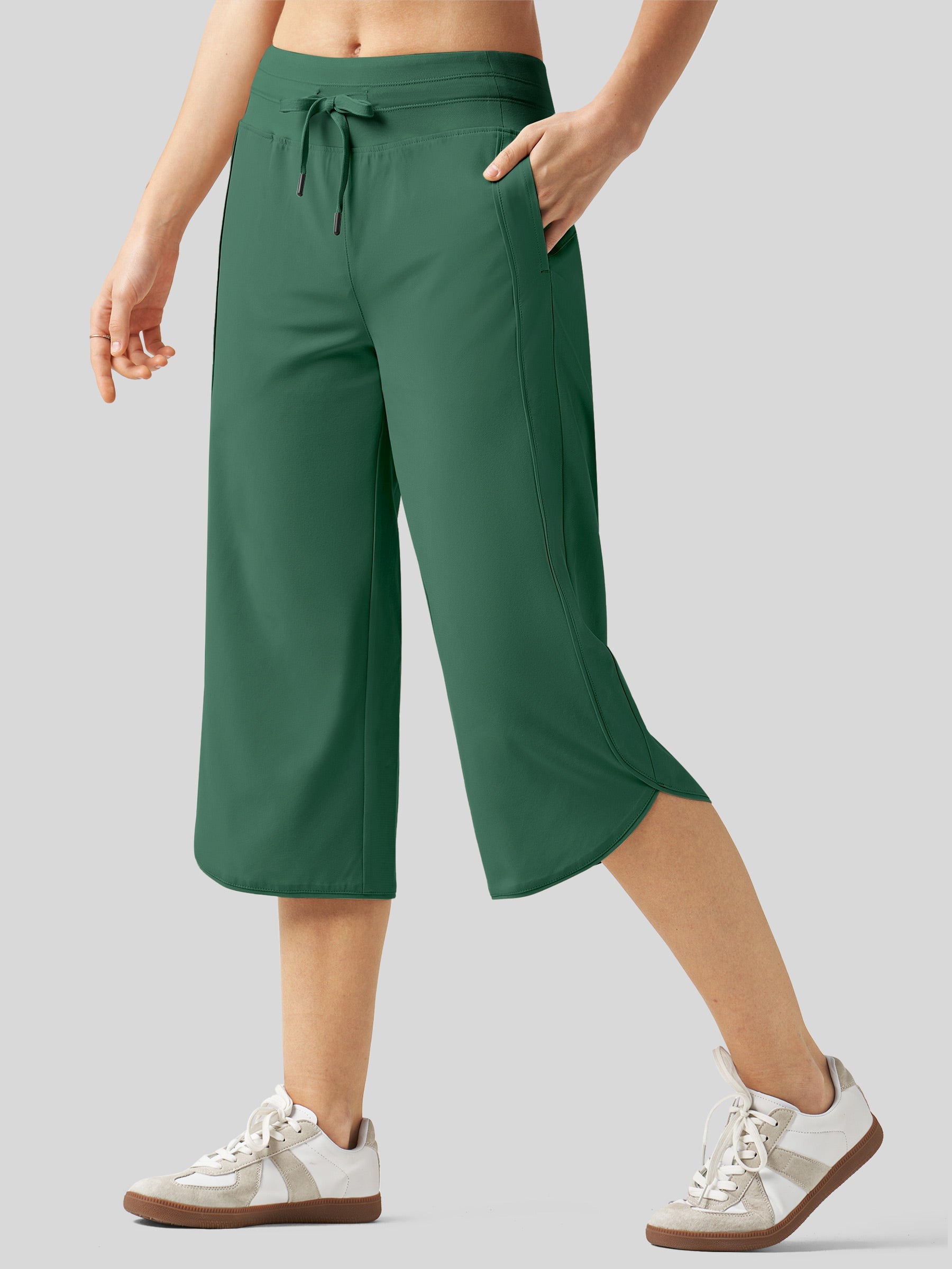 Women's Ultra-light Wide Leg Capri Pants