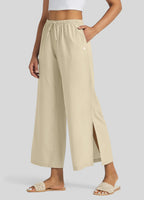 Women's Wide-Leg Cropped Pants