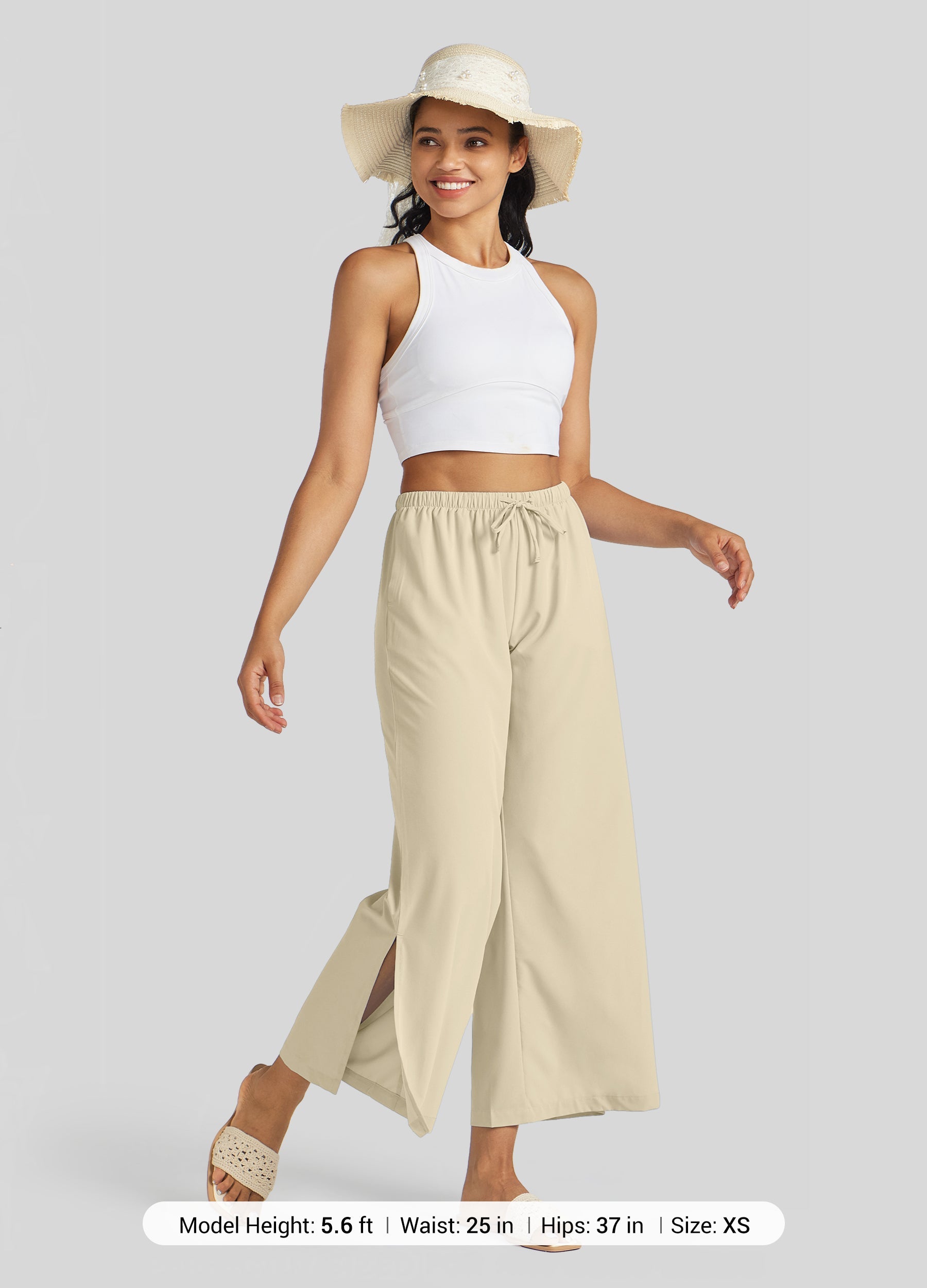 Women's Wide-Leg Cropped Pants