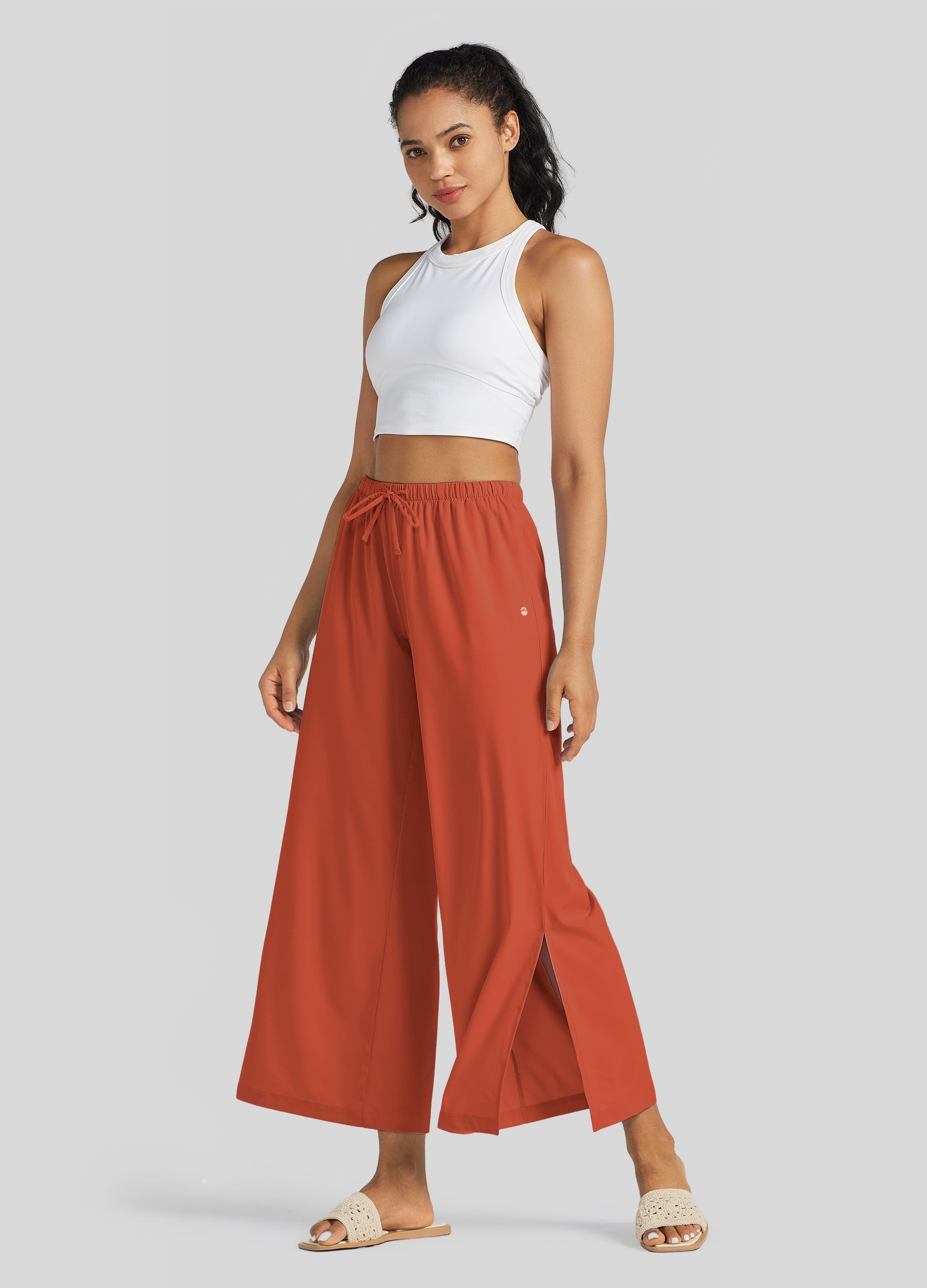 Women's Wide-Leg Cropped Pants
