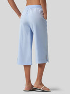 Women's Woven Wide Leg Capris