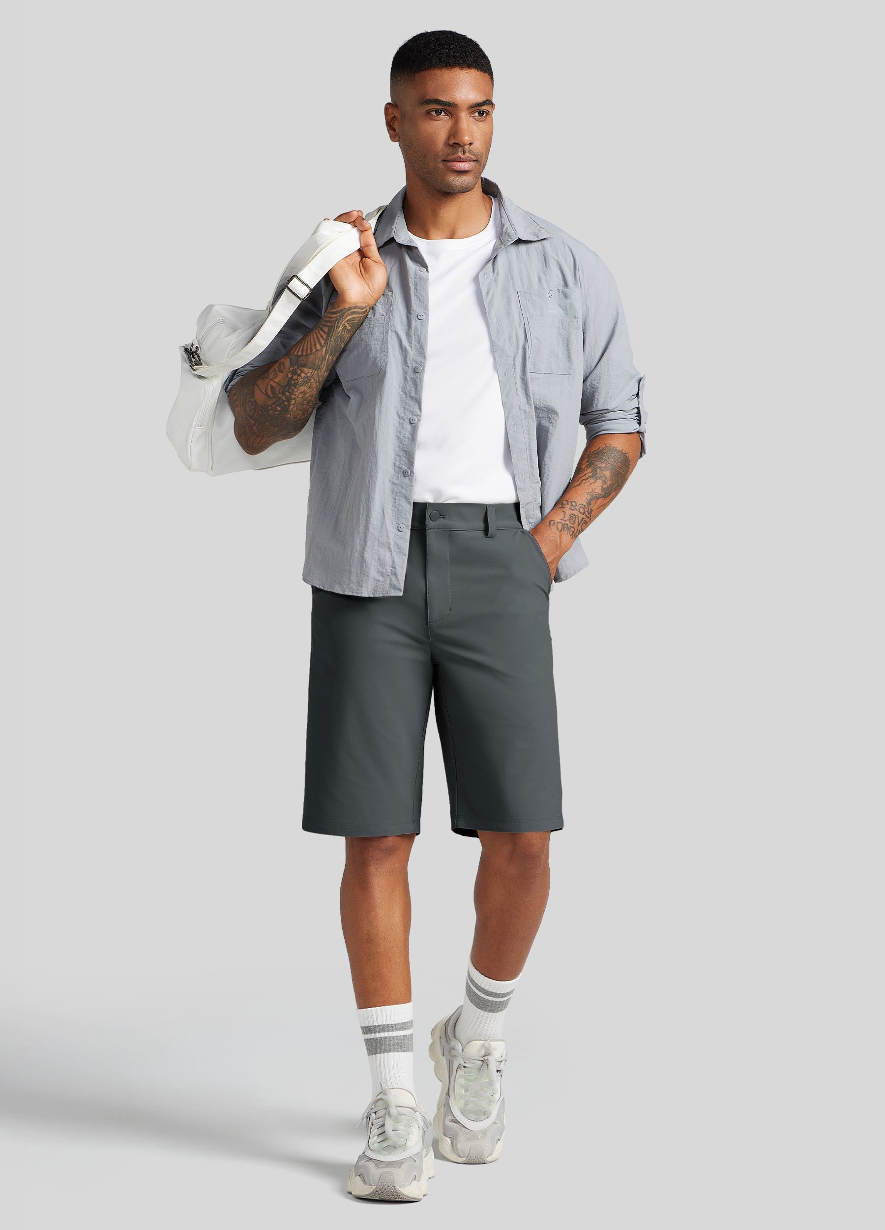 Men's Casual Golf Shorts 11 Inch for Tall