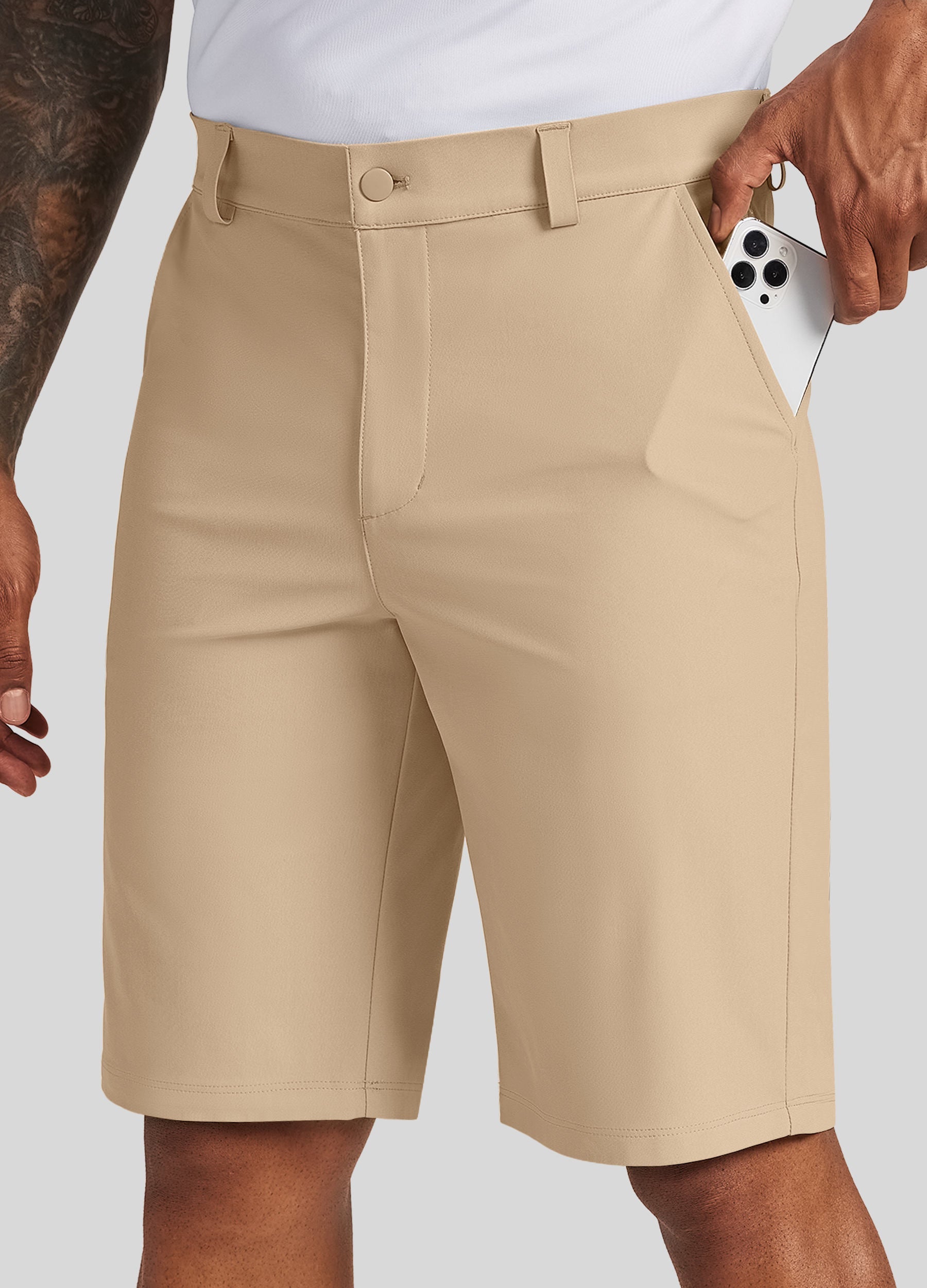 Men's Casual Golf Shorts 11 Inch for Tall