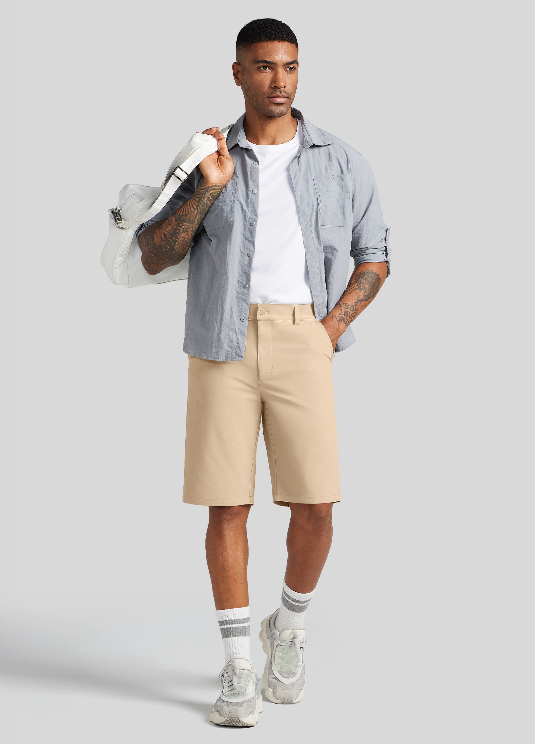 Men's Casual Golf Shorts 11 Inch for Tall
