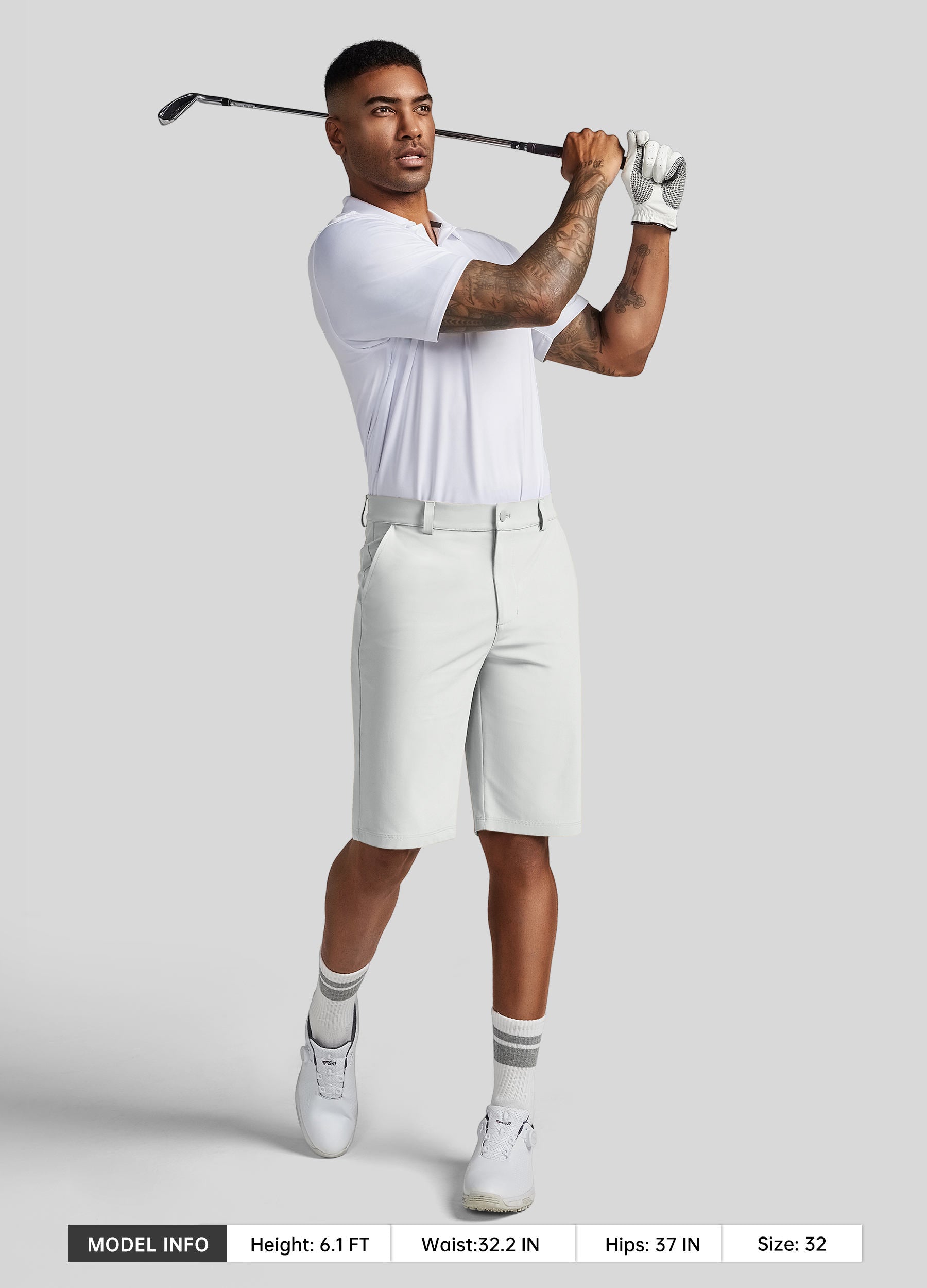 Men's Casual Golf Shorts 11 Inch for Tall