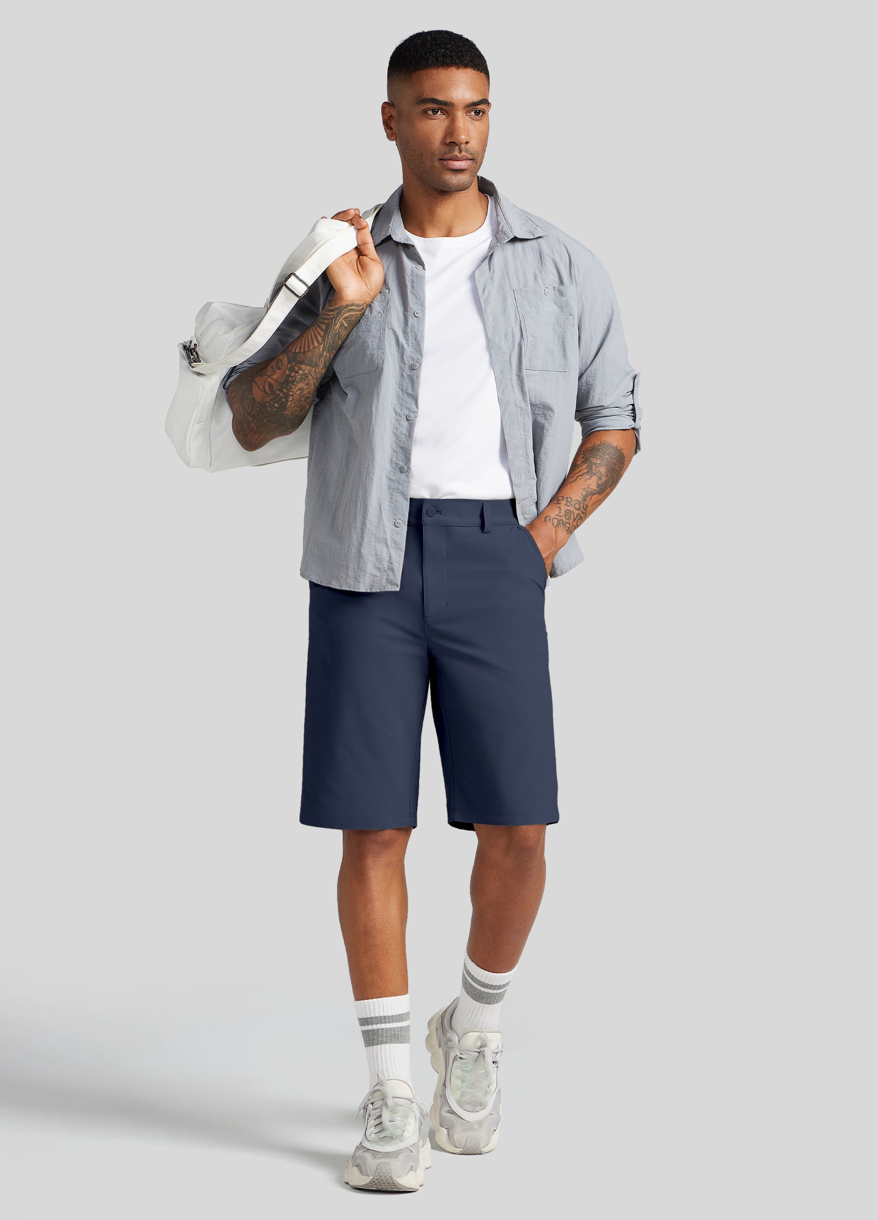 Men's Casual Golf Shorts 11 Inch for Tall