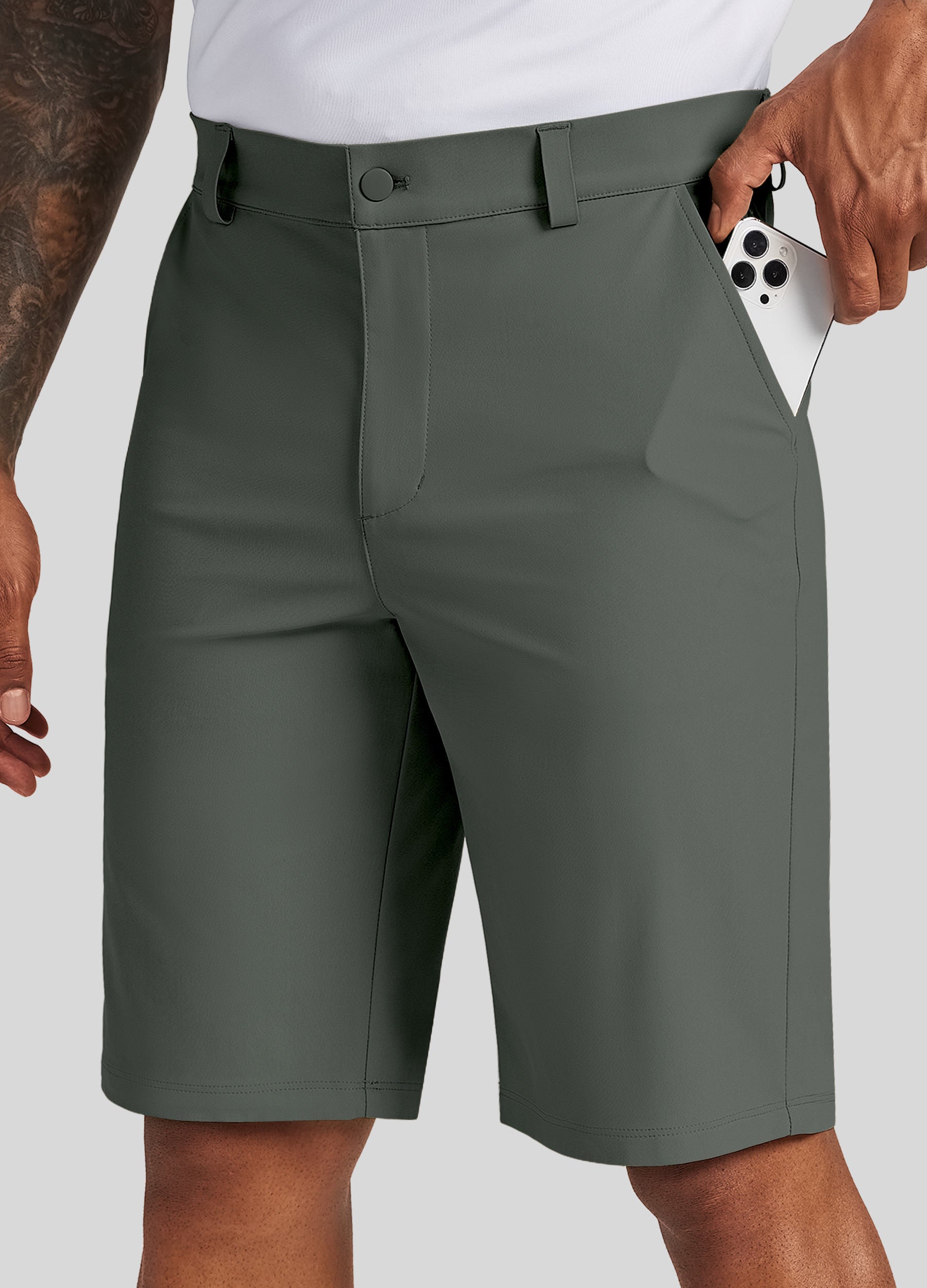Men's Casual Golf Shorts 11 Inch for Tall
