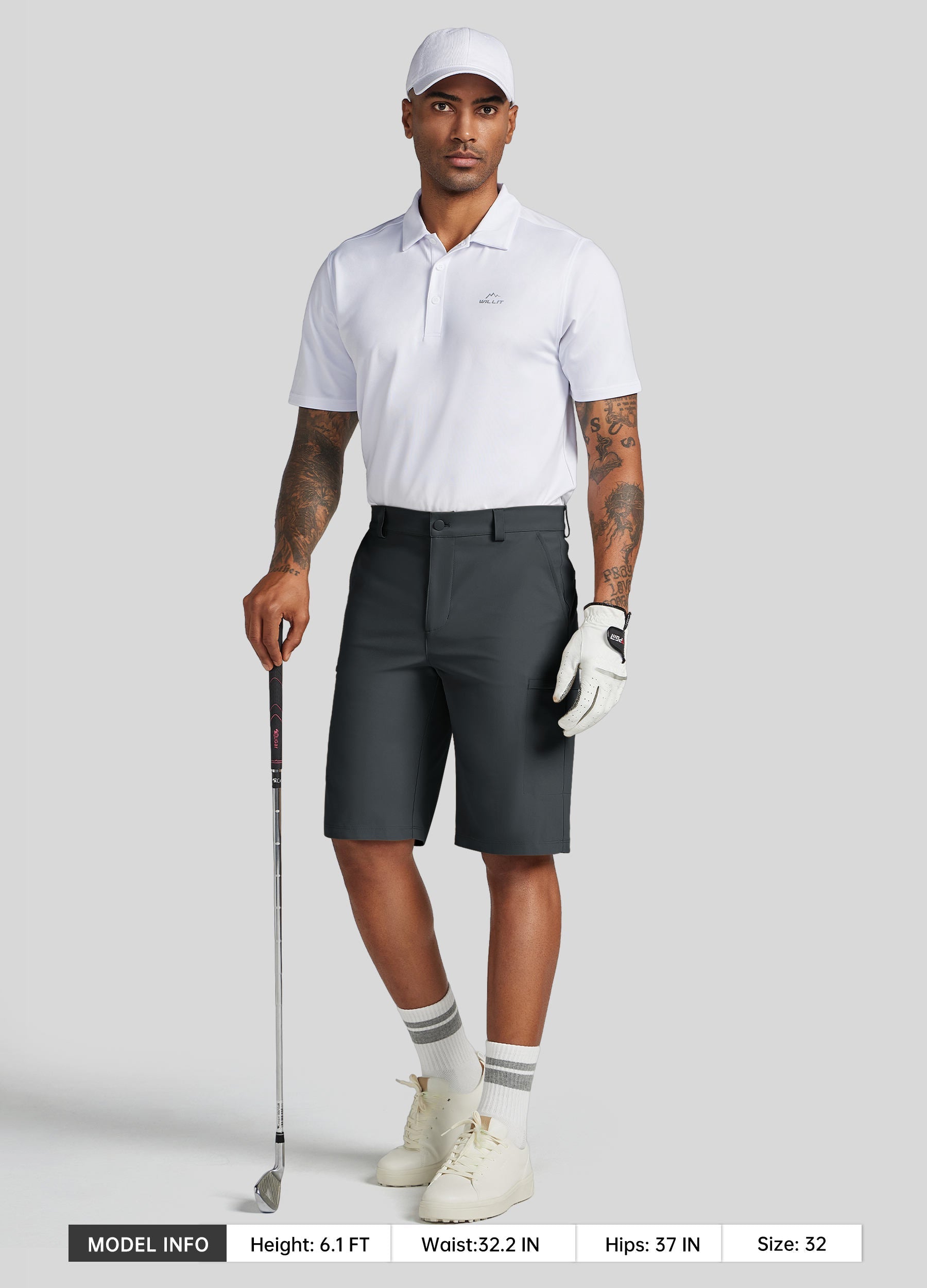 Men's Classic-Fit Golf Shorts - Tall