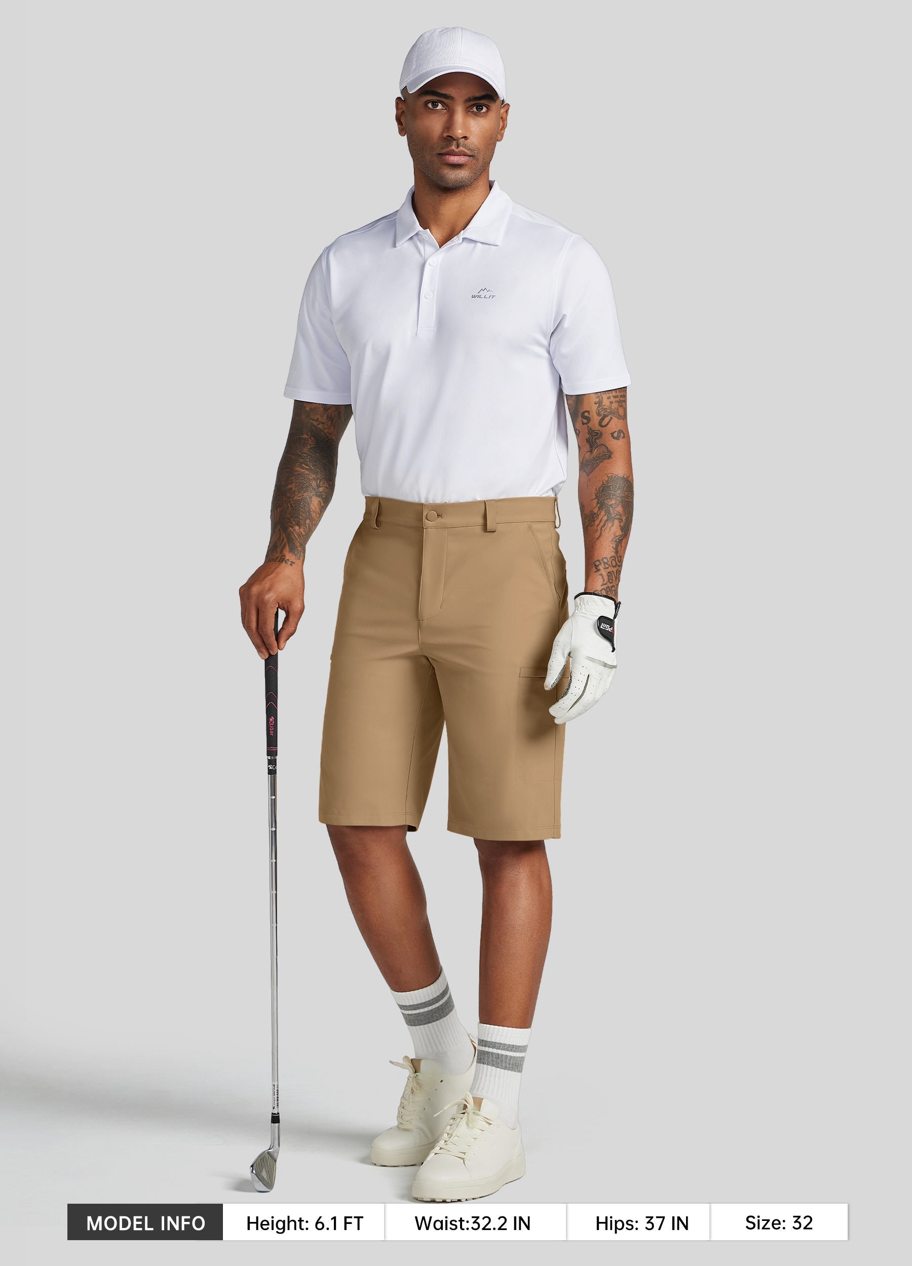 Men's Classic-Fit Golf Shorts - Tall