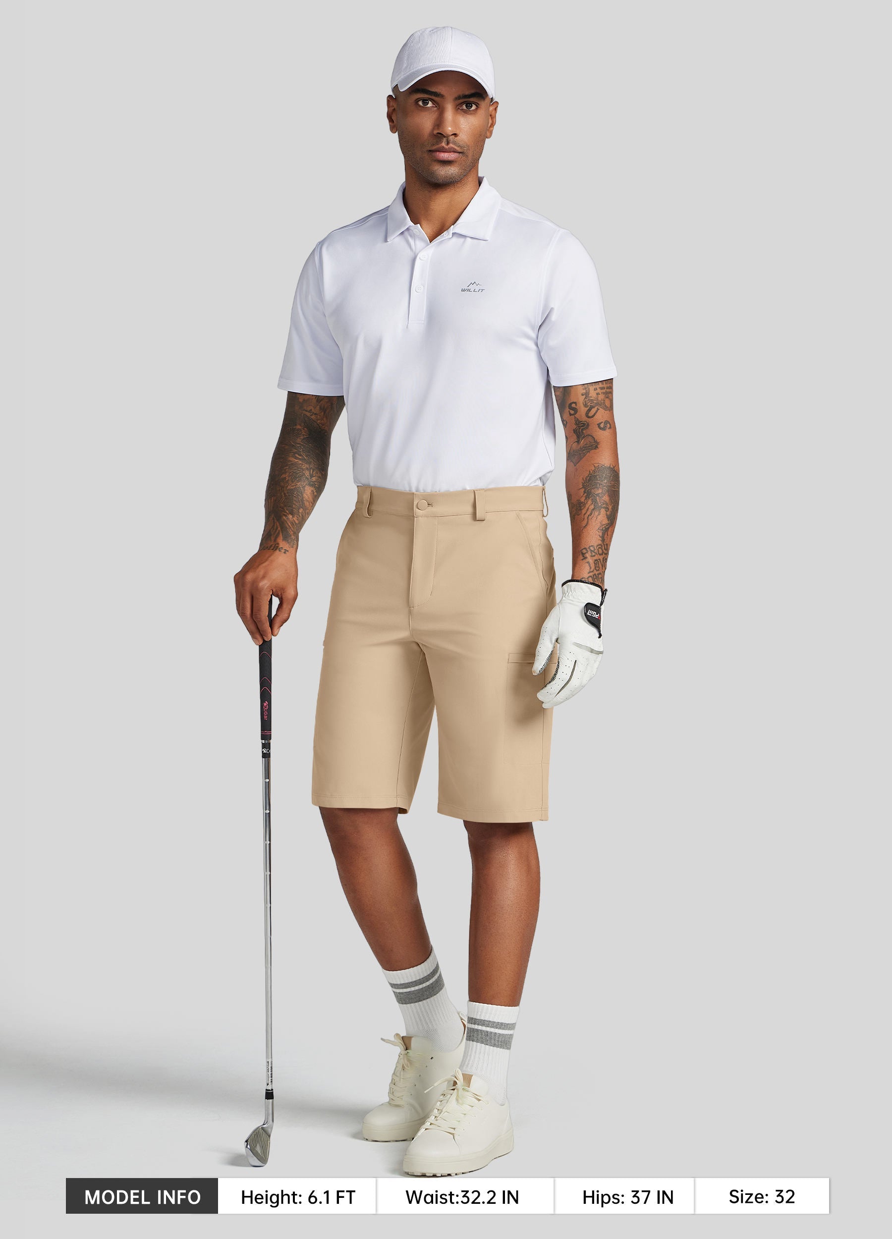 Men's Classic-Fit Golf Shorts - Tall