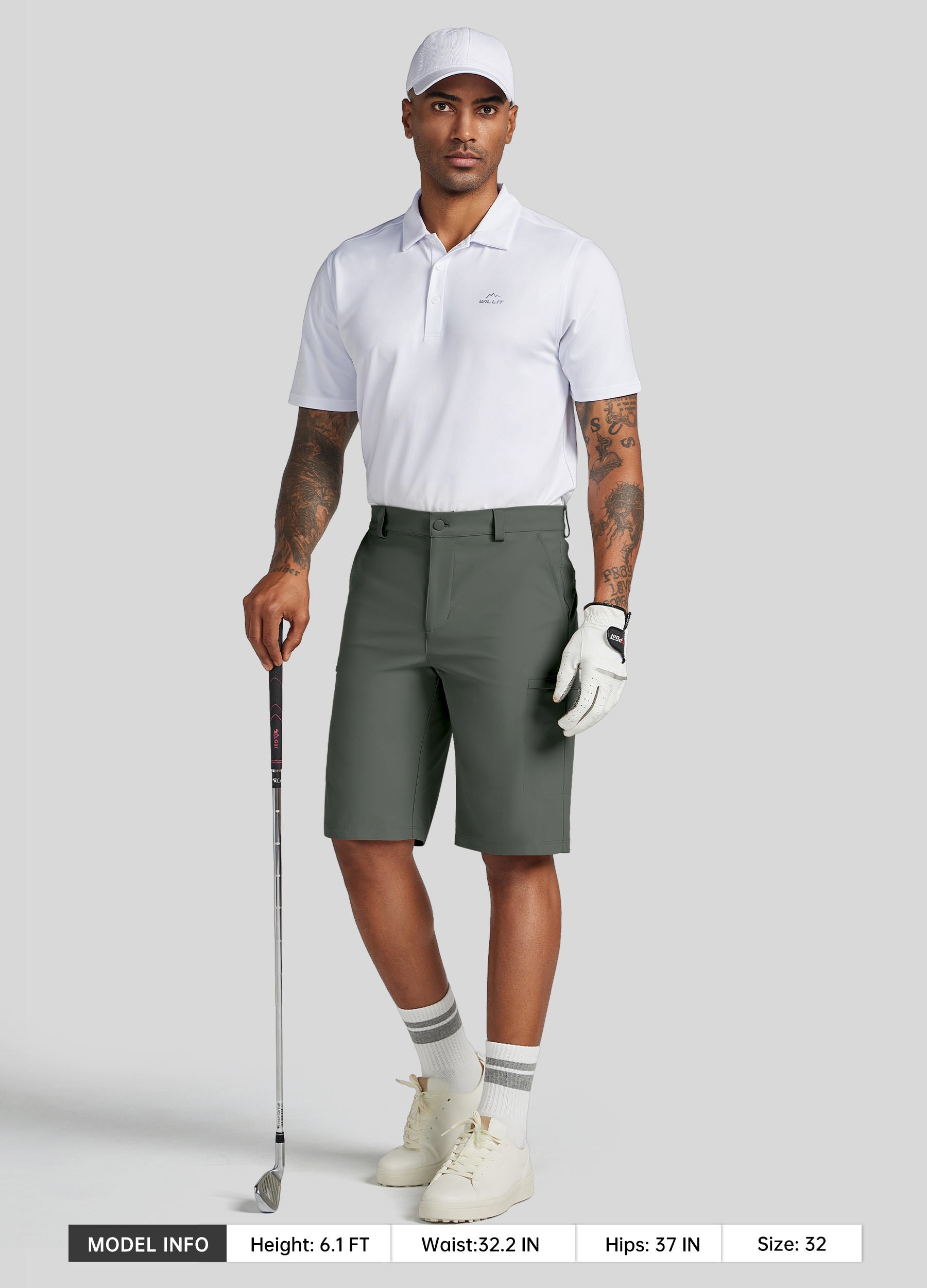Men's Classic-Fit Golf Shorts - Tall