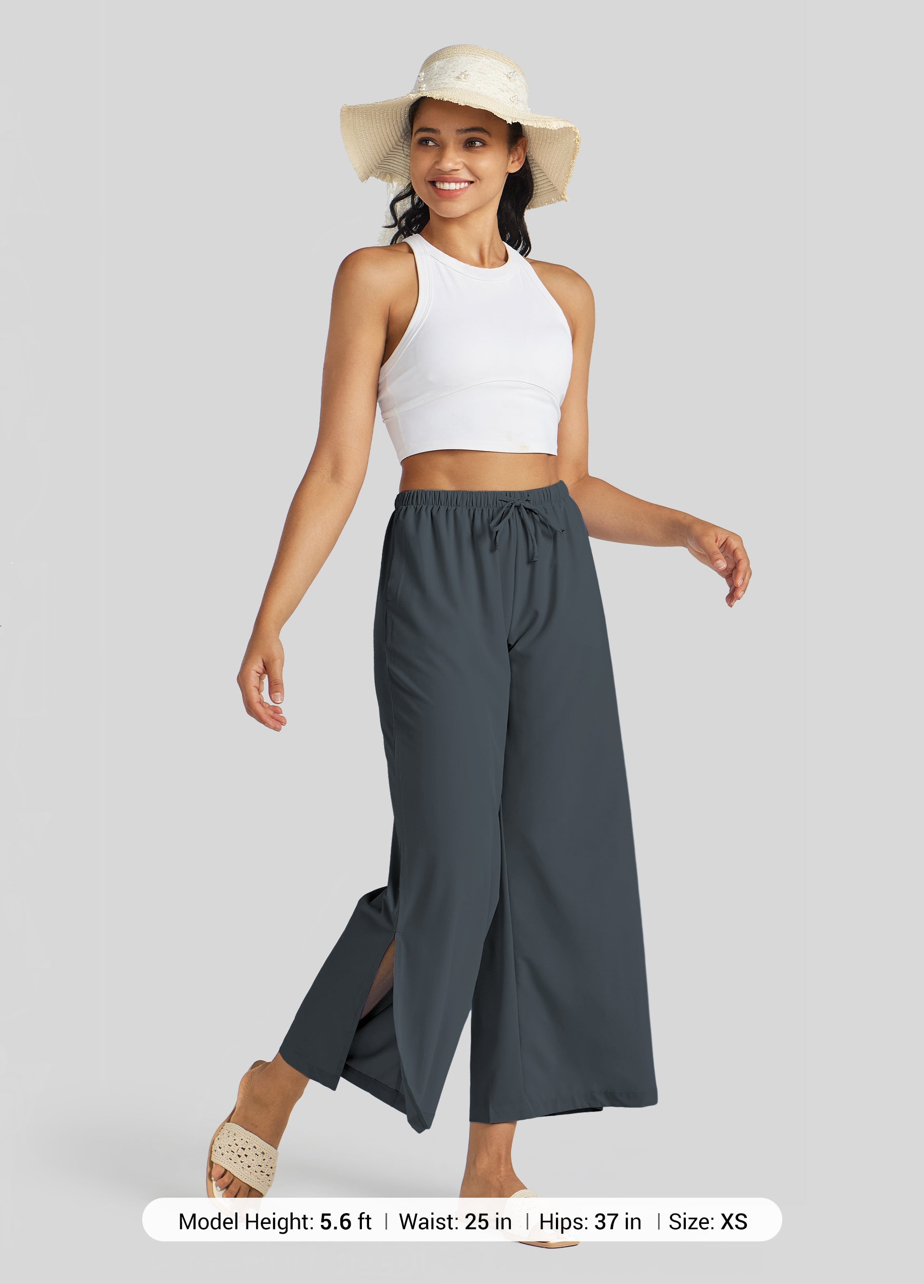 Women's Wide-Leg Cropped Pants